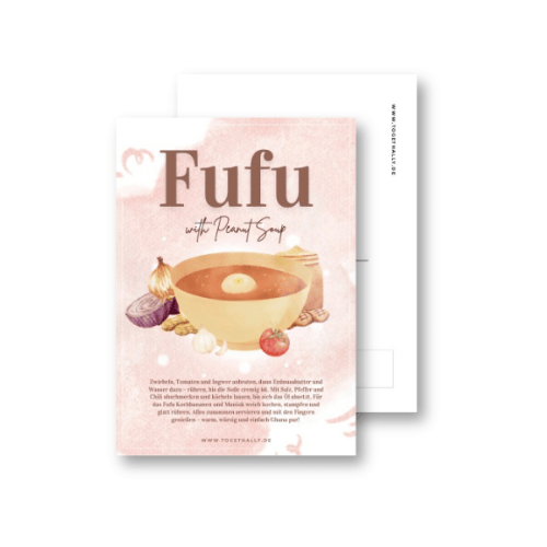 Fufu Rezept Postkarte