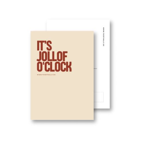 Its Jollof o clock Karte