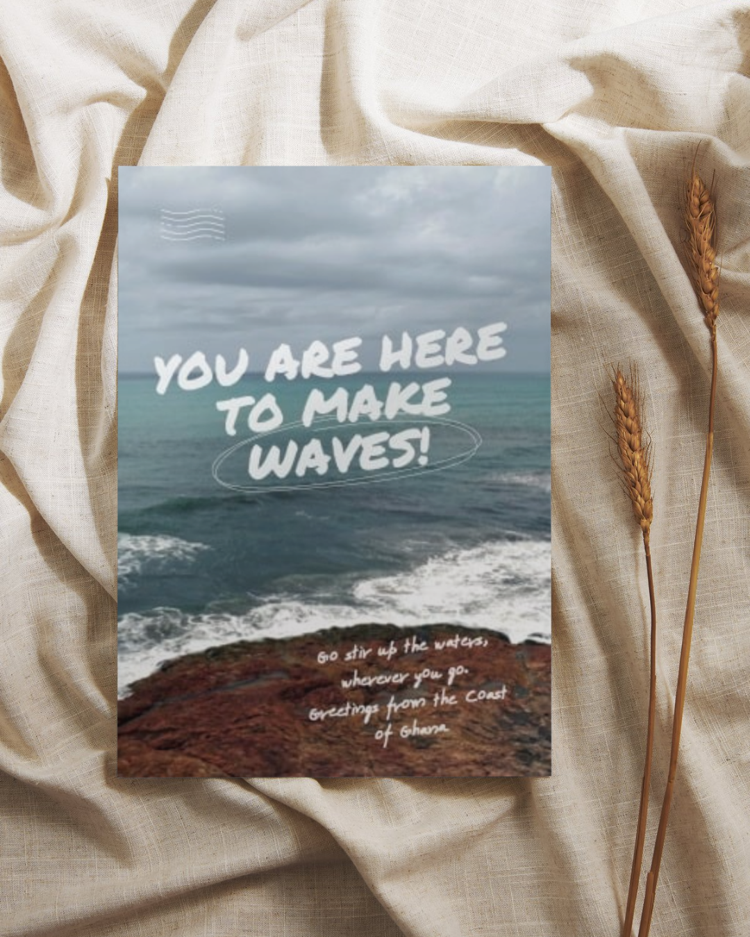 Make Waves Postkarte