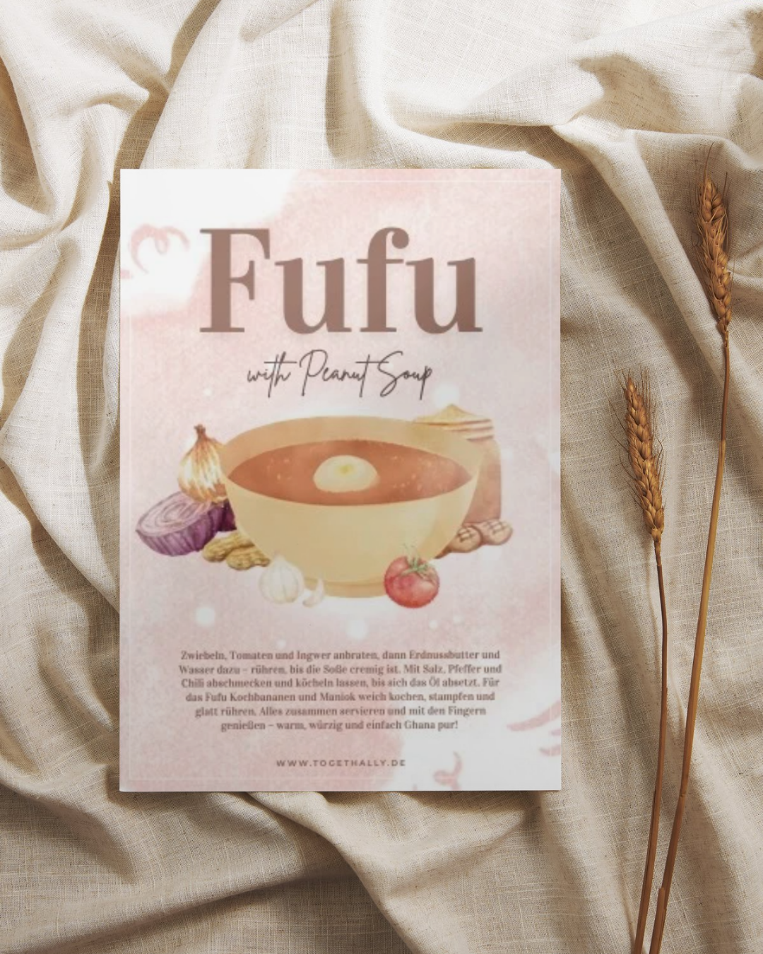 Fufu Rezept Postkarte